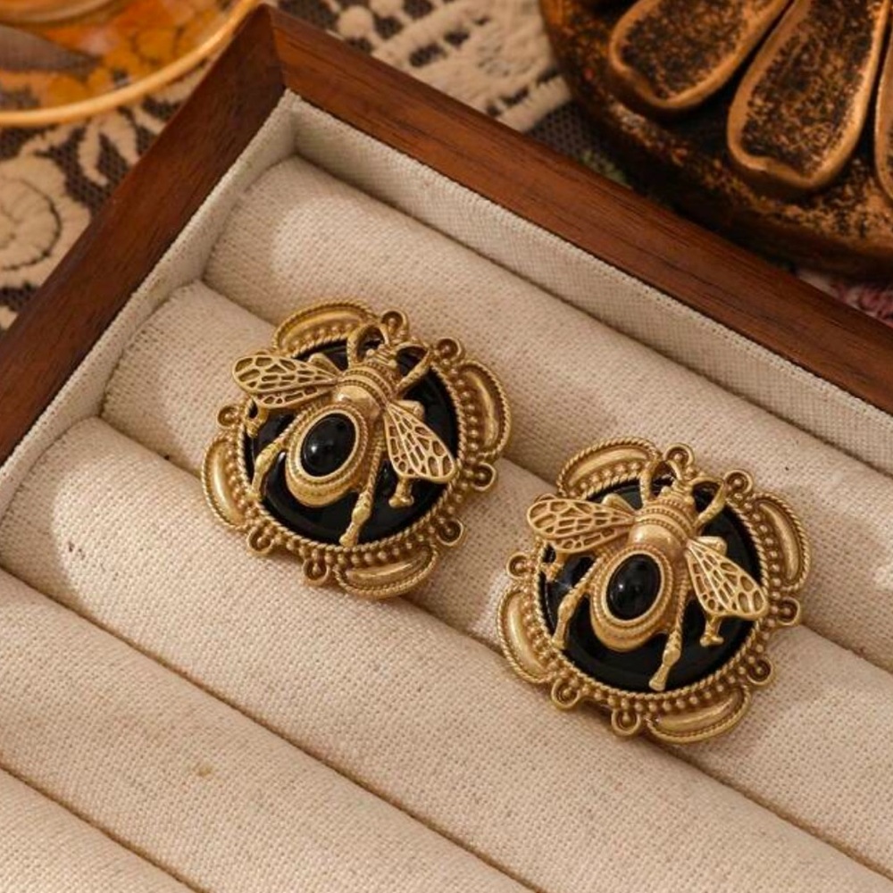 Vintage Earrings - Bee Earrings